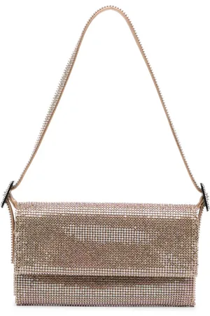 BENEDETTA BRUZZICHES Vittissima rhinestone-embellished shoulder bag