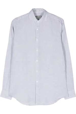 CANALI Long-sleeve linen shirt