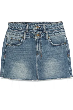 KSUBI Model Mini Rework Aged mini skirt