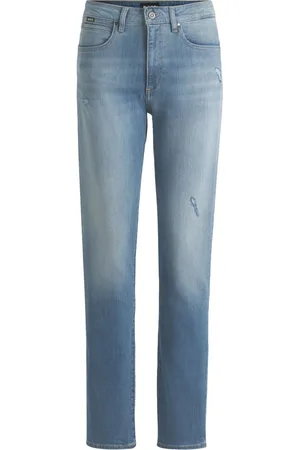 HUGO BOSS Ripped-detail jeans