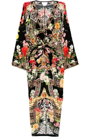 Camilla Long split front twist dress