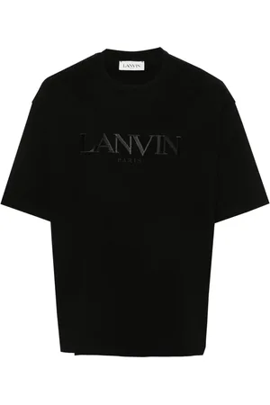 Lanvin Logo-embroidered cotton T-shirt