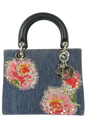 Dior 2005 denim Lady Dior handbag