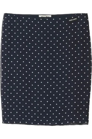 Miu Miu Polka-dot midi skirt