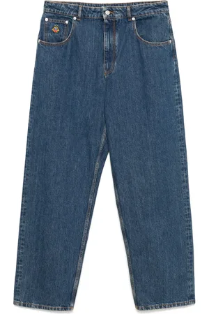 Bally Logo-embroidered tapered jeans