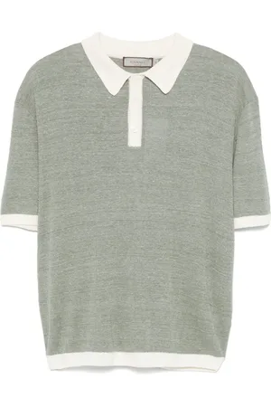 CANALI Fine-knit polo shirt