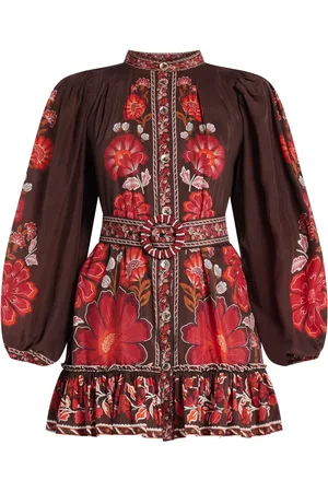 Farm Rio Floral-print mini dress