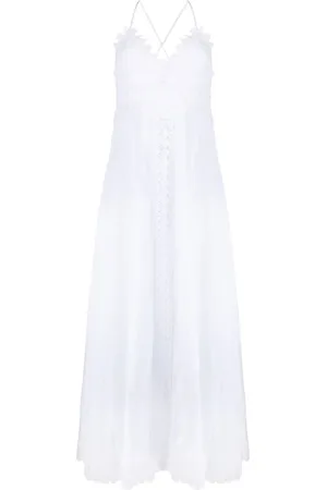 CHARO RUIZ IBIZA Embroidered V-neck maxi dress