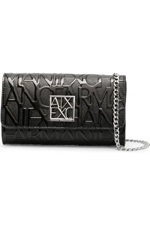 Armani Exchange Patent logo-embossed crossbody