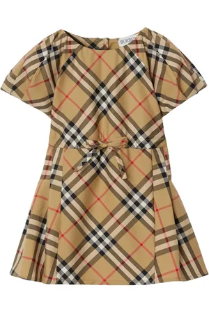 Burberry Check-print cotton minidress