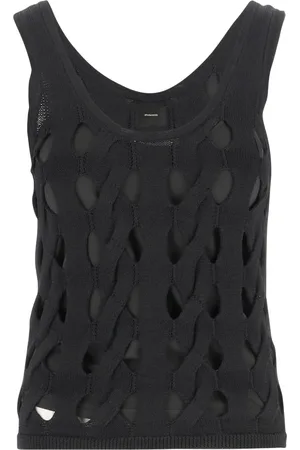 Pinko Open-knit tank top