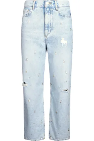 Liu Jo Rhinestone-embellished straight-leg jeans