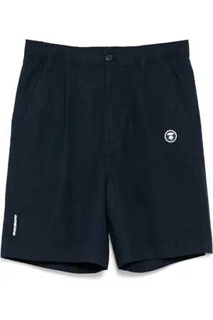 A Bathing Ape Moonface logo shorts