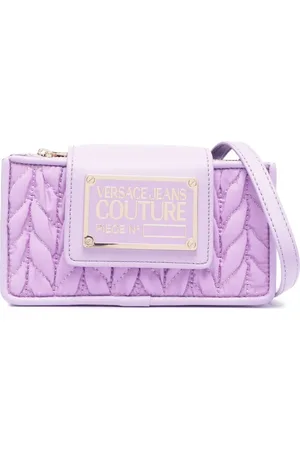 VERSACE Logo-plaque crossbody bag