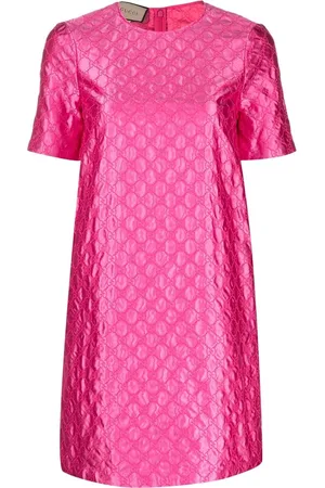 Gucci GG-embroidered monogram shift dress