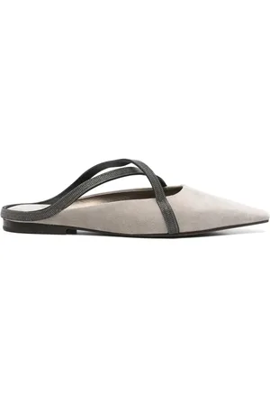 Brunello Cucinelli Monili-chain slippers
