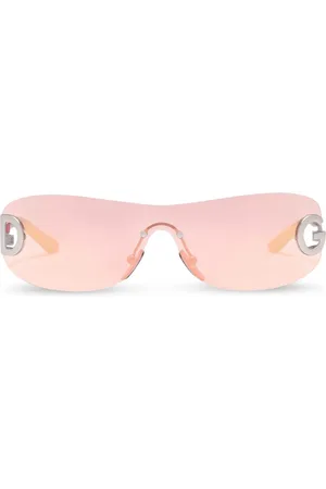 Dolce & Gabbana Logo-detail shield sunglasses