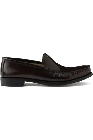 Prada Brushed leather loafers