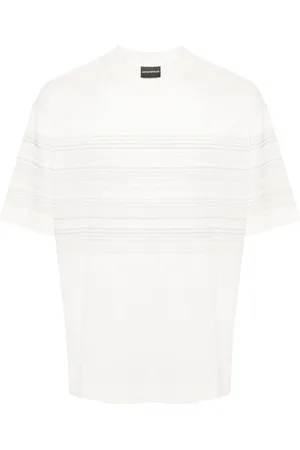 Emporio Armani Striped crew neck T-shirt