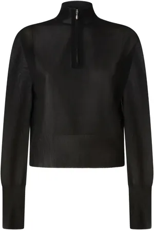 Pinko X Patrick McDowell half-zip blouse