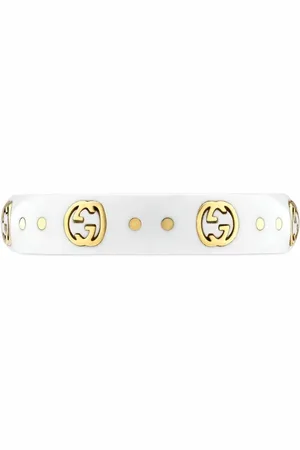 Gucci 18kt yellow gold Interlocking G Icon ring