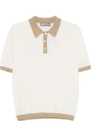 CANALI Textured polo shirt