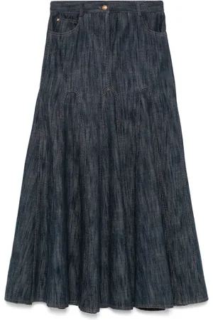 AKRIS Denim maxi skirt