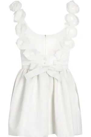 Giambattista Valli Floral-appliqué dress