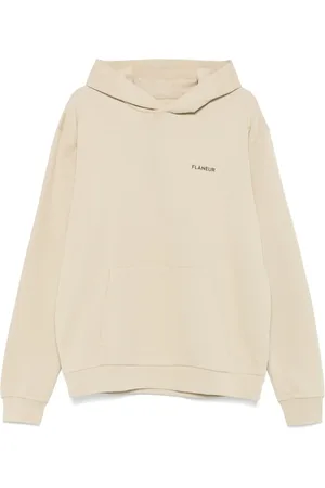 FLÂNEUR Rubberised-logo hoodie