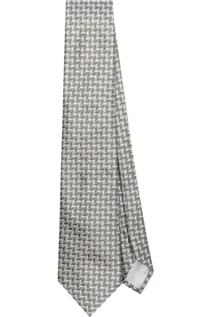 Giorgio Armani Geometric-print tie