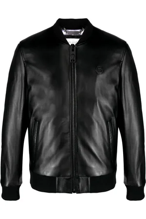 Philipp Plein Skull&Bones leather jacket