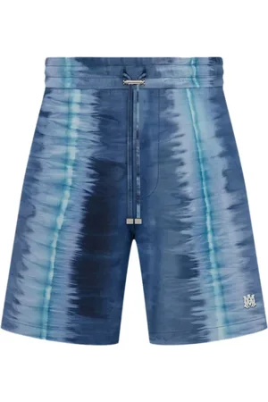 AMIRI Tie-dye leather shorts