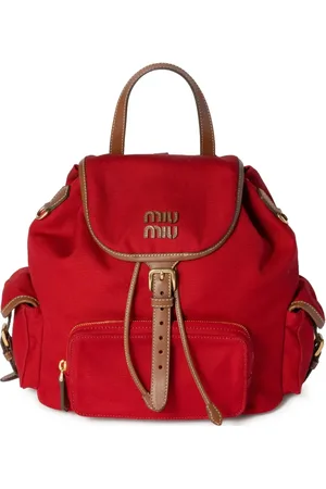 Miu Miu Logo-lettering backpack