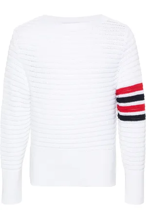 Thom Browne 4-Bar stripe cotton jumper
