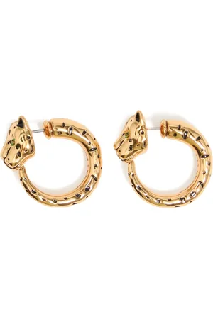 Bimba y Lola Panther hoop earrings