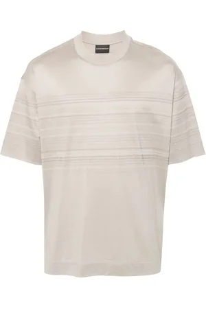 Emporio Armani Striped crew neck T-shirt