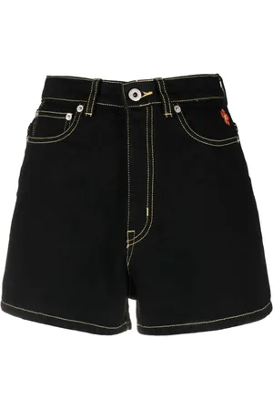 Kenzo Contrast-stitch denim shorts