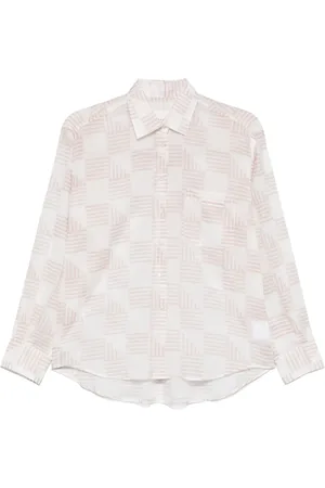 Xacus Geometric-pattern shirt