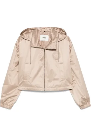 Fendi Logo-patch jacket