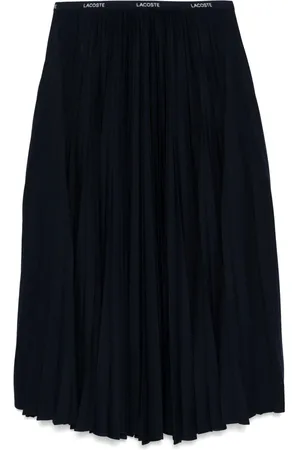 Lacoste Long pleated elasticated waist skirt