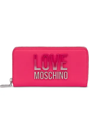 Moschino Logo-lettering long wallet