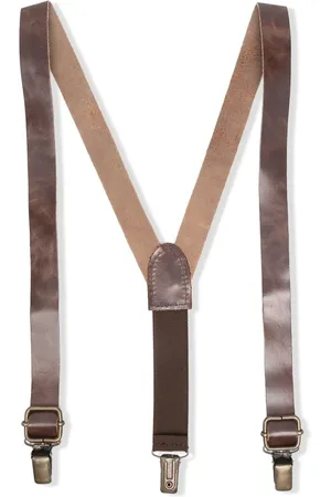 Paolo Pecora Raw-cut edge leather braces