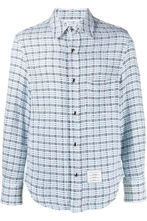 Thom Browne Long-sleeve button-fastening shirt