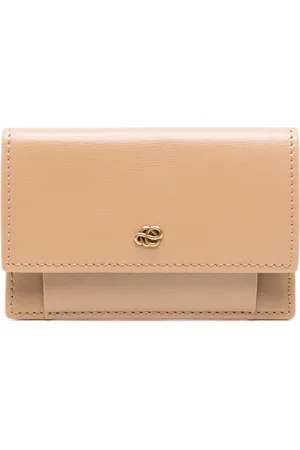 By Malene Birger Aya logo-plaque leather wallet