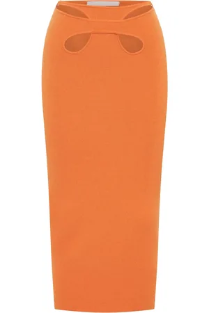 DION LEE Mobius loop midi skirt