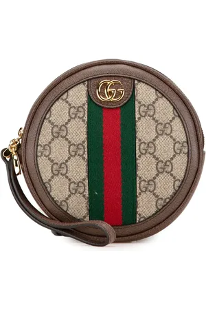 Gucci 2016-2024 GG Supreme Ophidia Round clutch bag