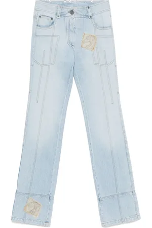 Dior 2000s patch-detail jeans