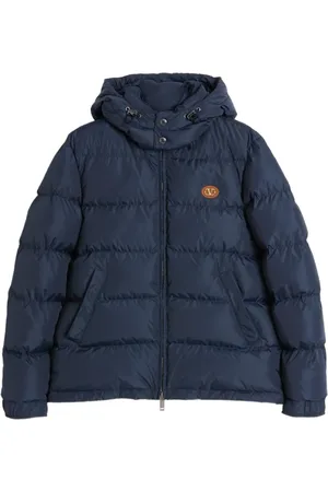 VALENTINO GARAVANI VLogo-patch hooded down jacket