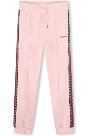 Lanvin Logo-embroidered cotton track pants