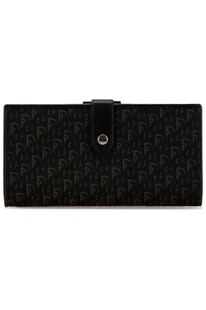 Dior 2004 Oblique Canvas French Wallet long wallets